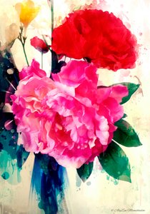 Peony and Poppy、2014年（デジタルミクストメディアの電信）